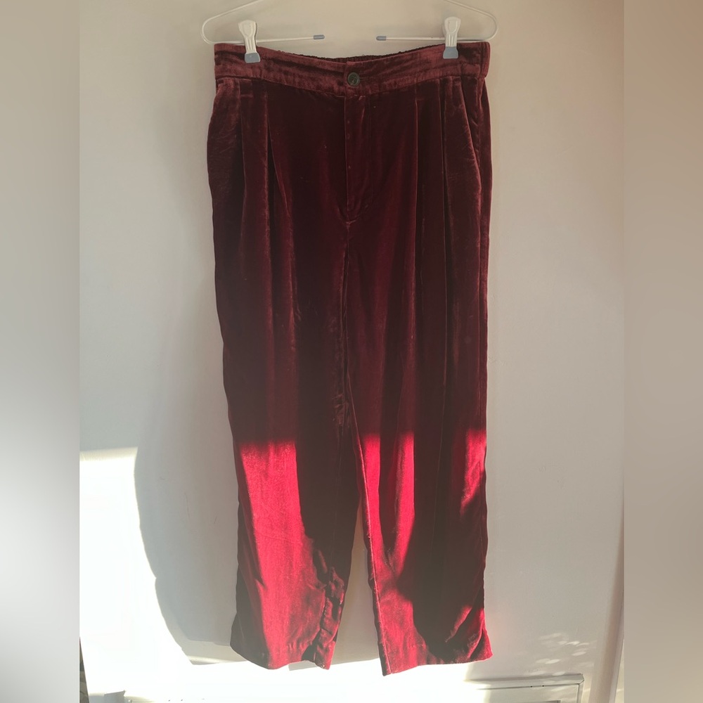 Madewell Velvet Festive Holiday Pants